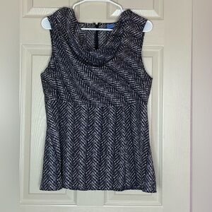 Simply Vera Vera Wang Monochrome Abstract Blouse